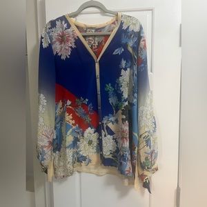 Johnny Was Marritt Ines Silk Blouse